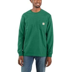 NWT Carhartt Dearborn Loose LS T-Shirt in North Woods Heather sz Medium
